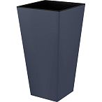 Горшок для цветов InGreen London CUBE 300х300х564мм 34л c дренаж. вставкой вулканический с